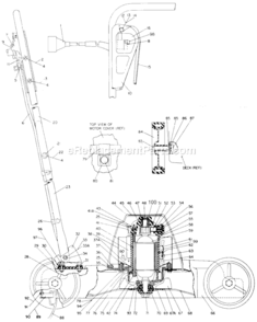 Page A Diagram and Parts List for 8000 Type 6 Black and Decker Lawn Mower